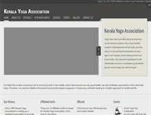 Tablet Screenshot of keralayogaassociation.com